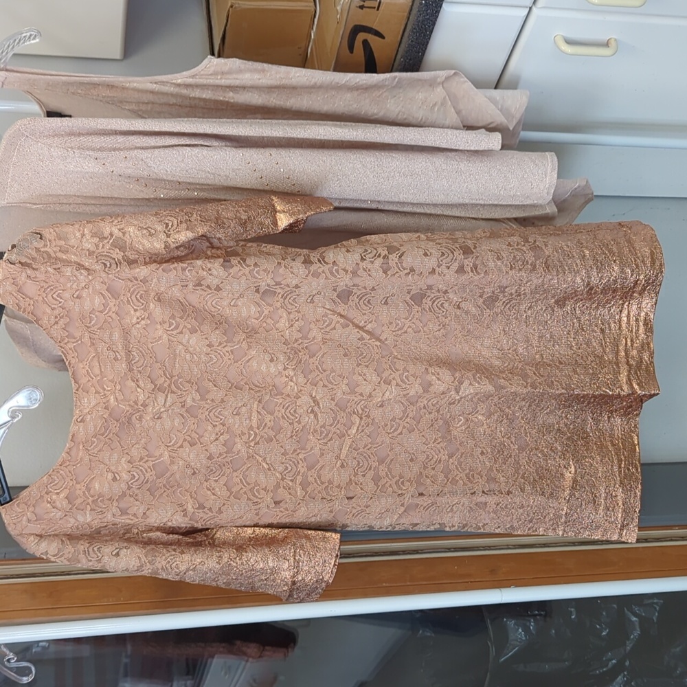 Ivanka Trump Rose gold dress